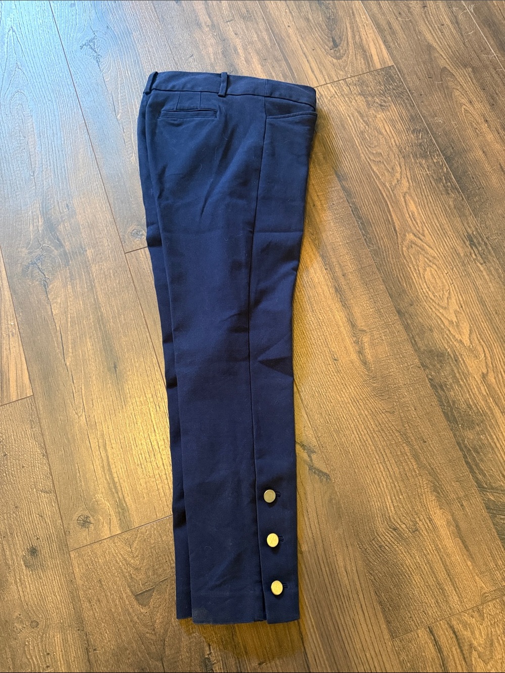 Ladies Navy petite with gold Buttons Talbots
